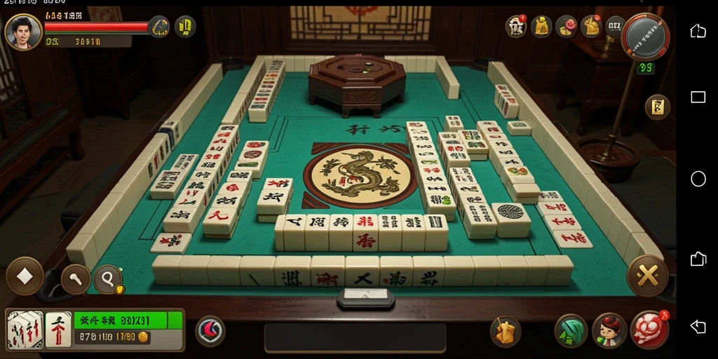 Screenshot gameplay 2757 dengan tampilan papan Mahjong yang menarik.