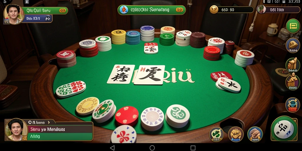 Gameplay QiuQiu yang seru dan menantang dalam 66D.