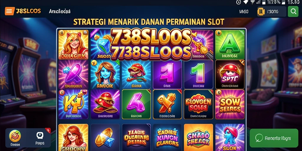 Tampilan gameplay seru dan menantang dari 738SLOTS.