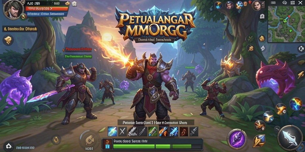Tampilan gameplay AJO89 dengan aksi seru dalam dunia MMORPG.