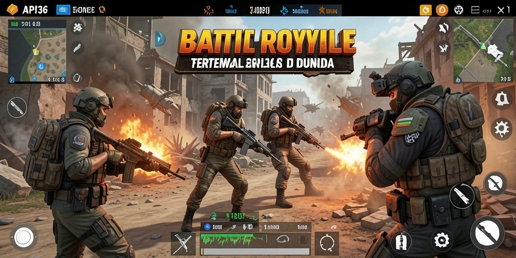 Screenshot gameplay menegangkan dalam API36.