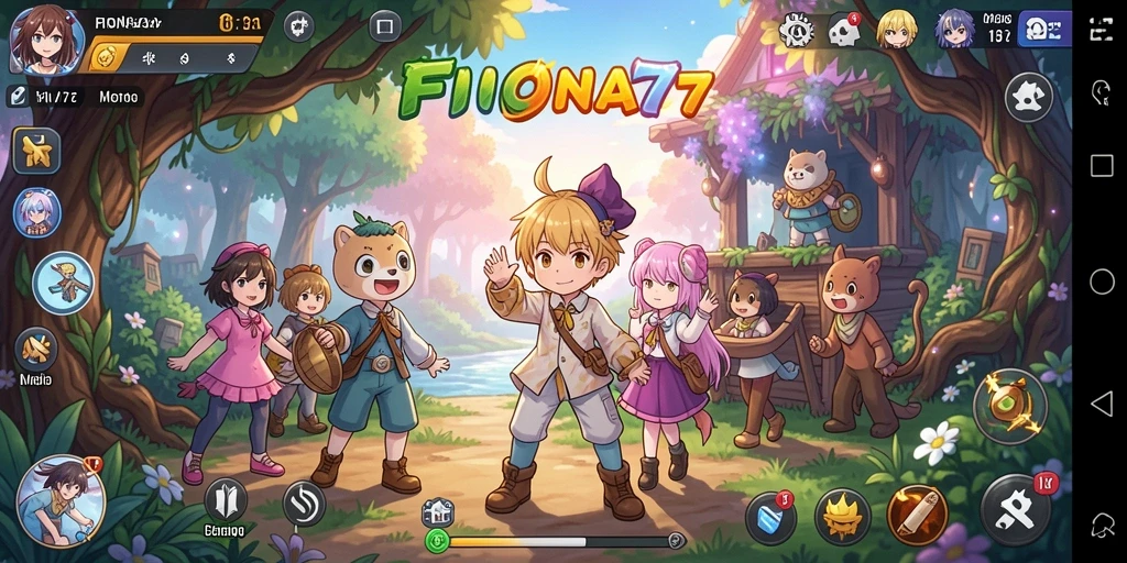 Gameplay seru di dunia anime yang penuh warna dan karakter unik.