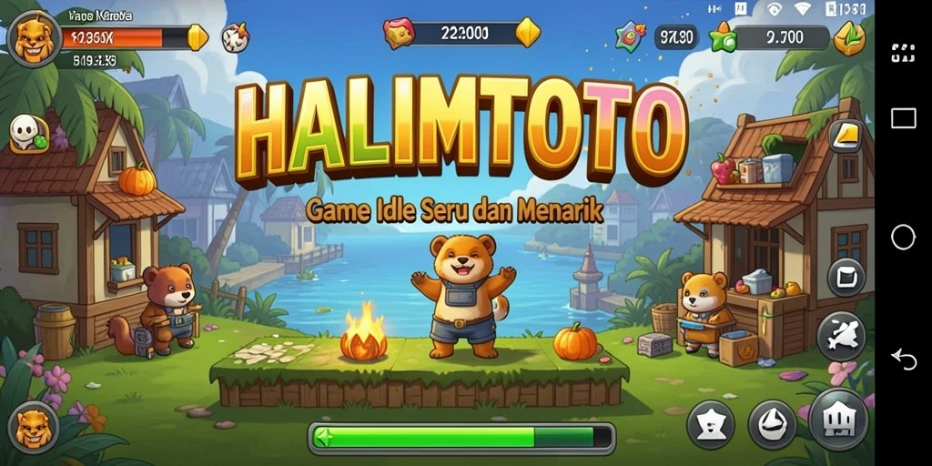 Screenshot HALIMTOTO menampilkan gameplay santai dan menarik.