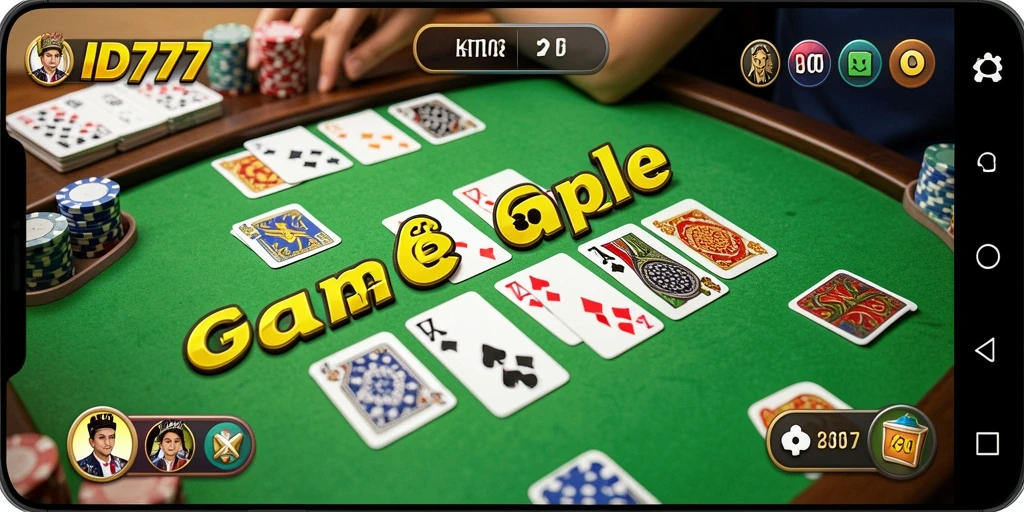 Tampilan gameplay Gaple yang seru di ID777.