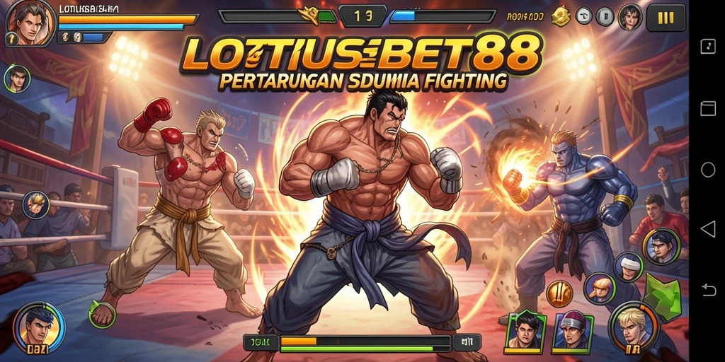 Tampilan dinamis dari pertarungan seru di LOTUSBET88.
