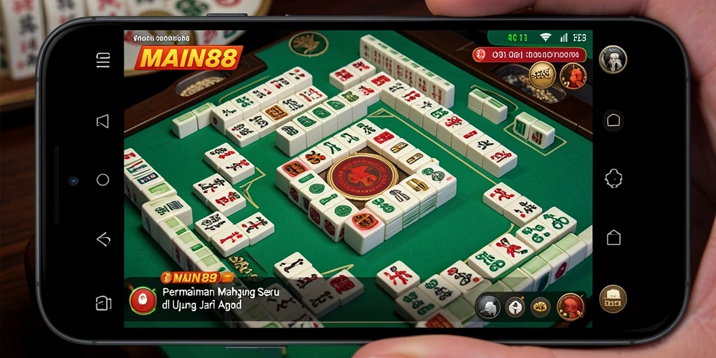 Screenshot MAIN88 menampilkan gameplay Mahjong yang seru dan interaktif.