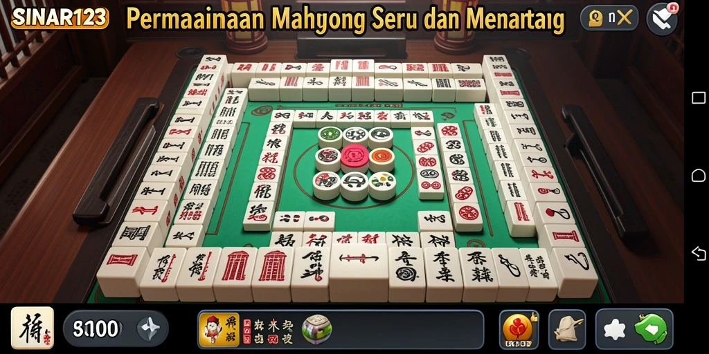Tampilan gameplay menarik dari SINAR123 yang menyajikan Mahjong seru.