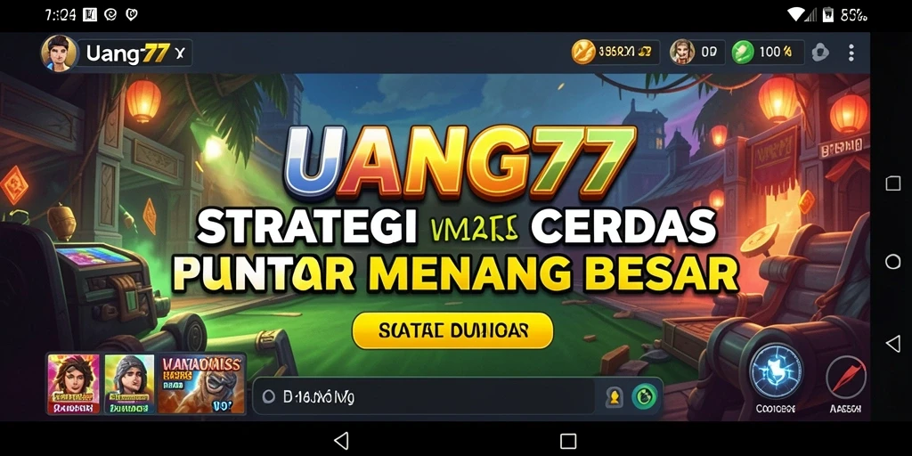 Tangkapan layar gameplay yang menunjukkan strategi mendalam di UANG77.