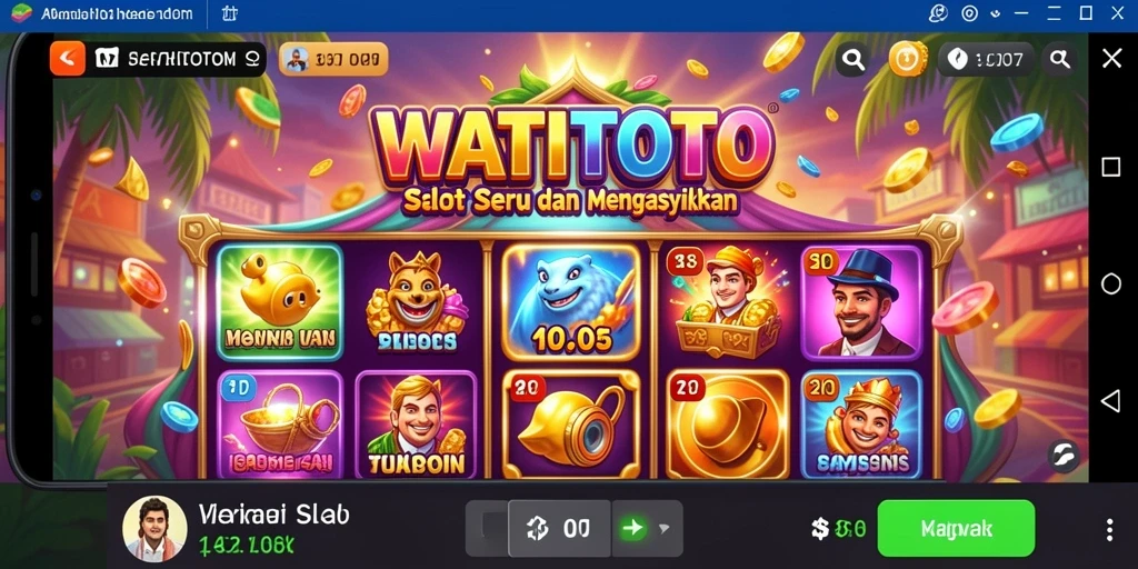 Tampilan gameplay menawan dengan berbagai tema Slot.