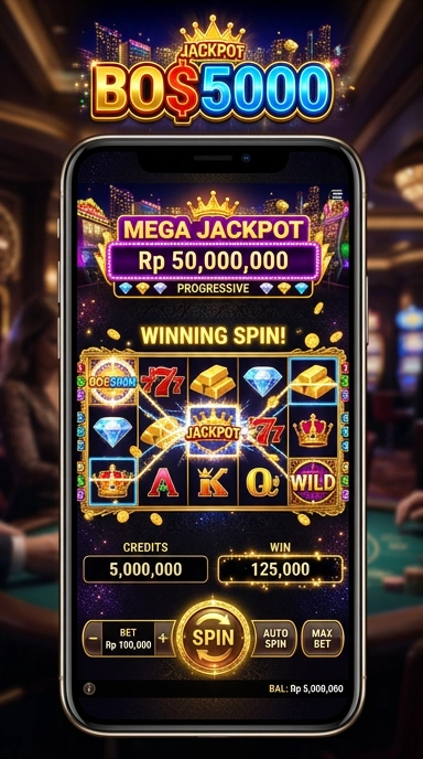 Tampilan antarmuka bos5000 yang sederhana dan intuitif.